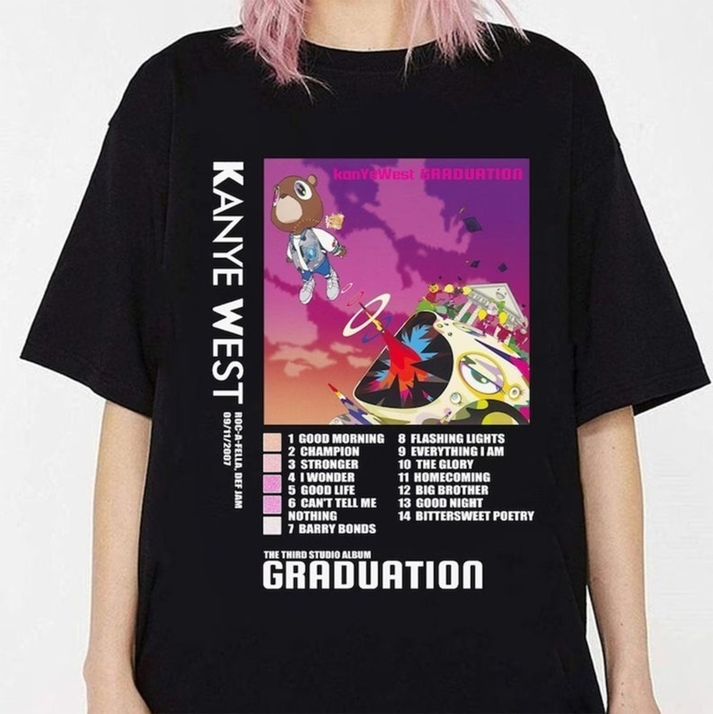 NEW Kanye West Graduation T-Shirt Graduation Cotton Unisex T-Shirt